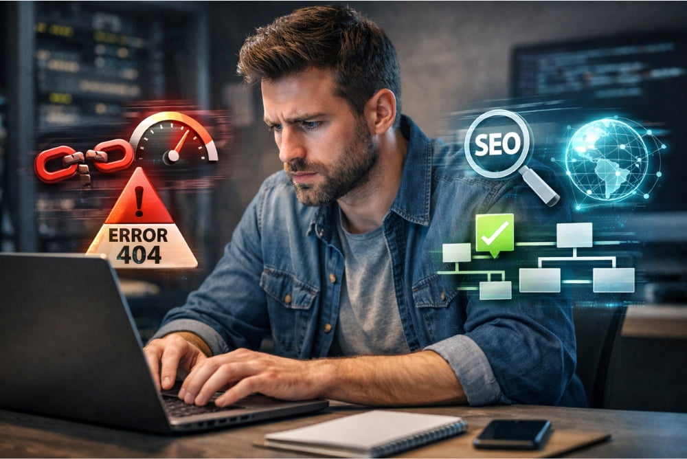 Man fixes broken links and 404 errors to disprove seo myths: Technical SEO is not important